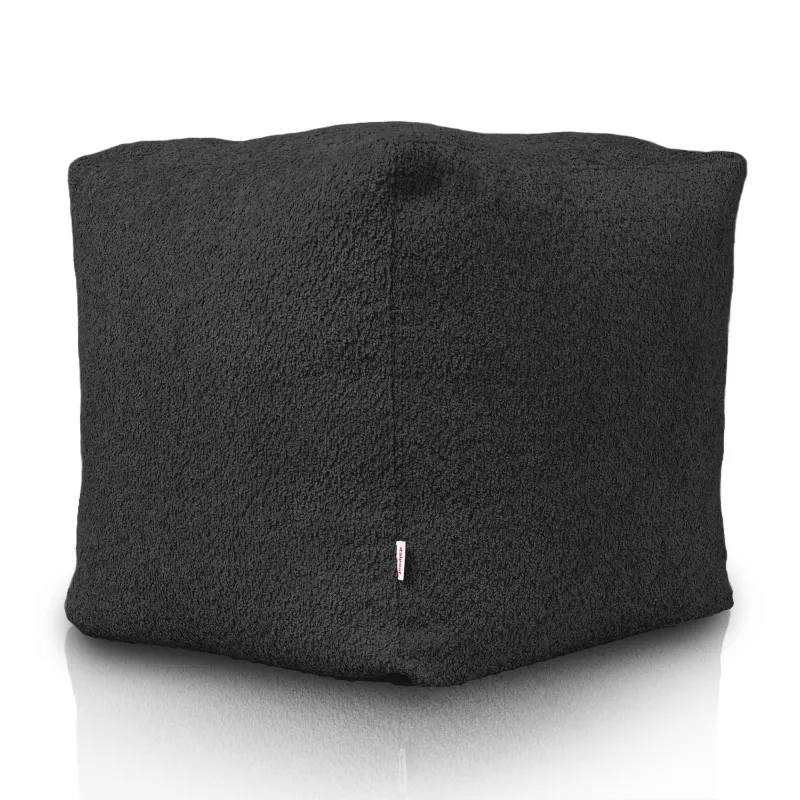 Pouf Cubo Quadrato - Tessuto Bouclè – vista 3