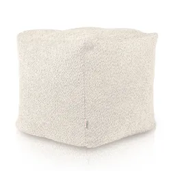 Pouf Cubo Quadrato - Tessuto Bouclè