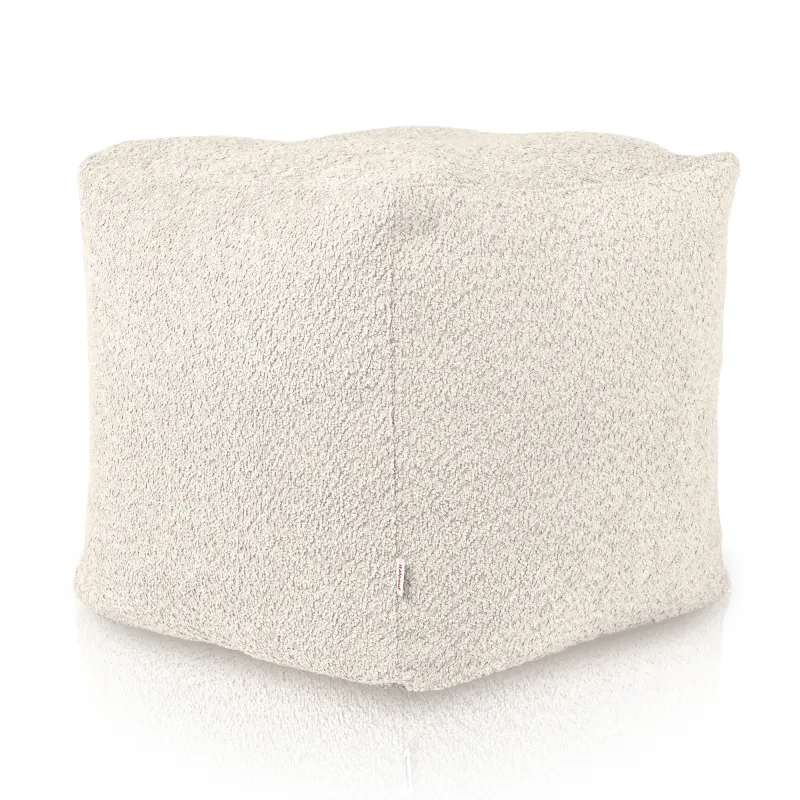 Pouf Cubo Quadrato - Tessuto Bouclè