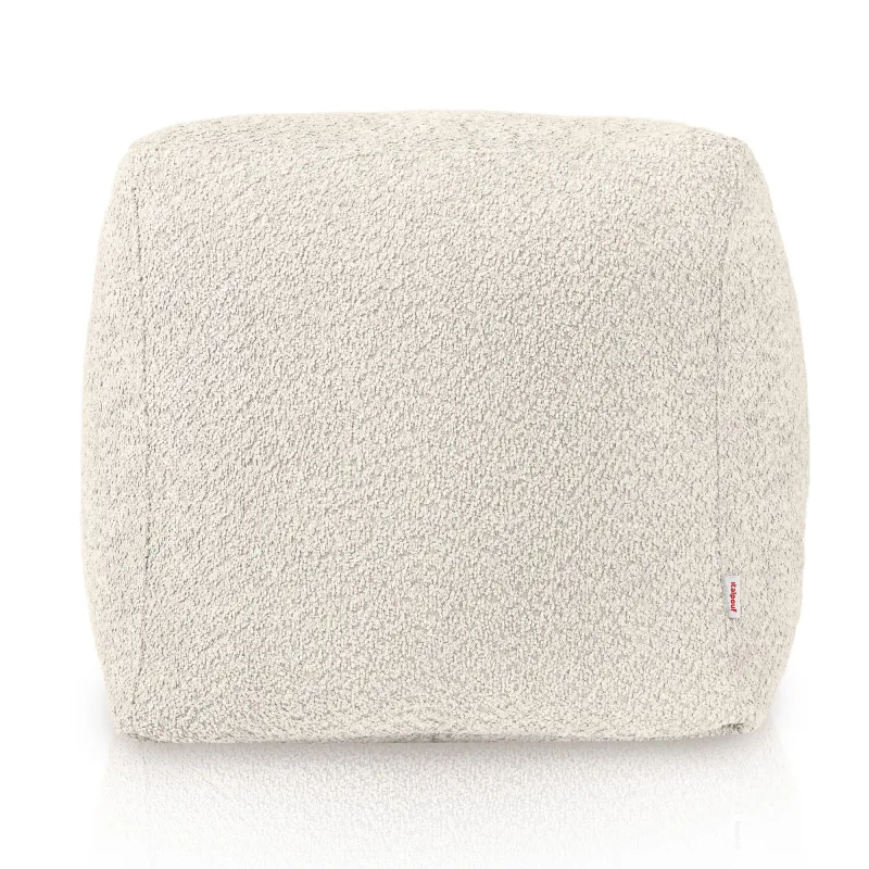 Pouf Cubo Quadrato - Tessuto Bouclè – vista 2