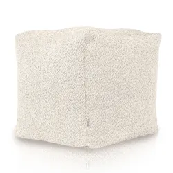 Pouf Cubo Quadrato - Tessuto Bouclè – vista 3