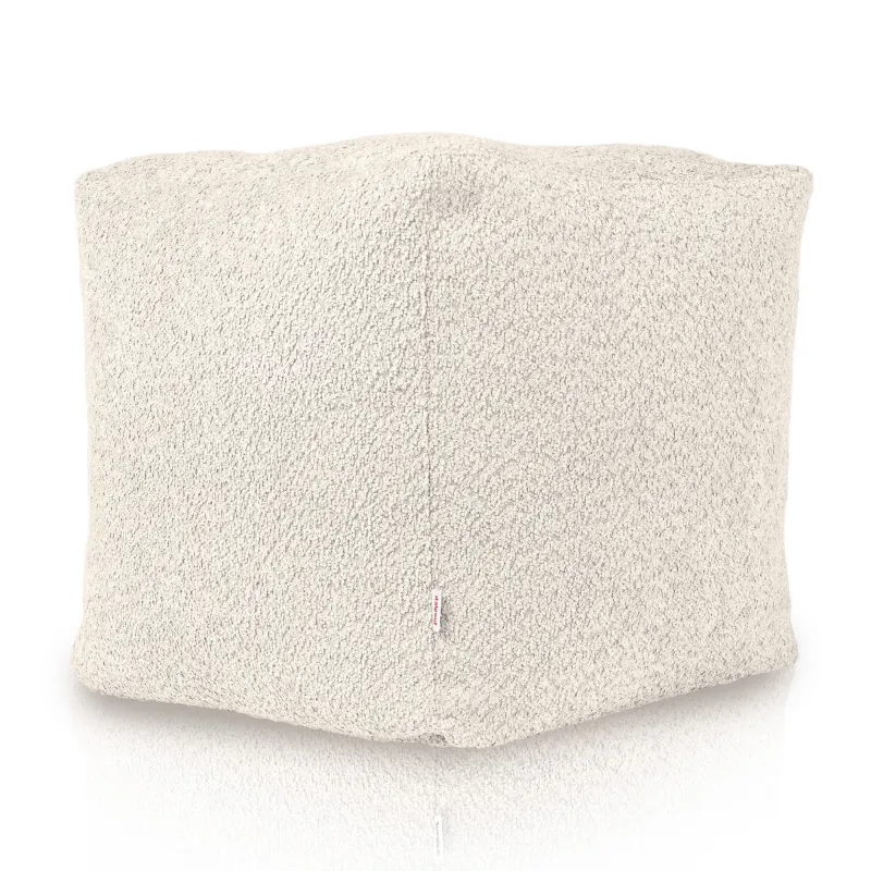 Pouf Cubo Quadrato - Tessuto Bouclè – vista 3