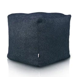 Pouf Cubo Quadrato - Tessuto Bouclè