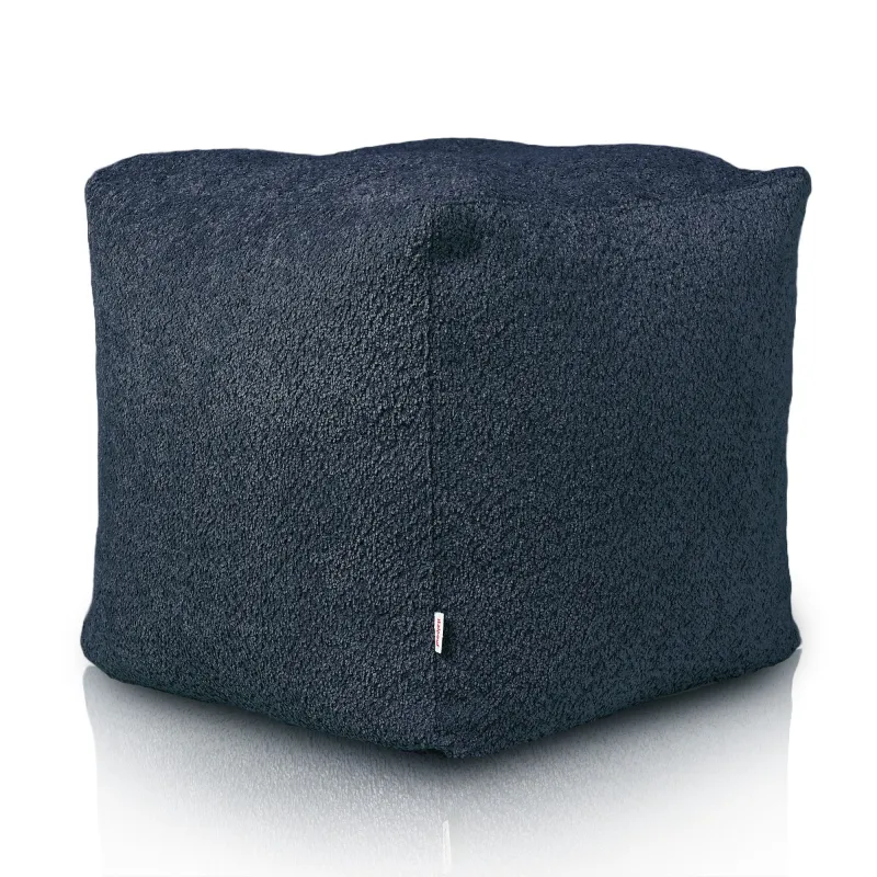 Pouf Cubo Quadrato - Tessuto Bouclè