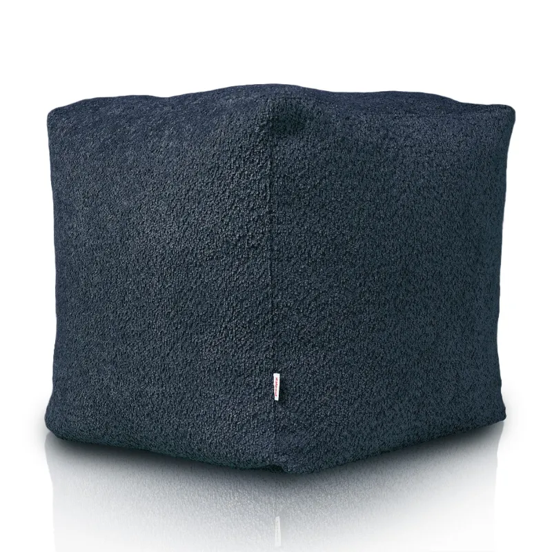 Pouf Cubo Quadrato - Tessuto Bouclè – vista 3