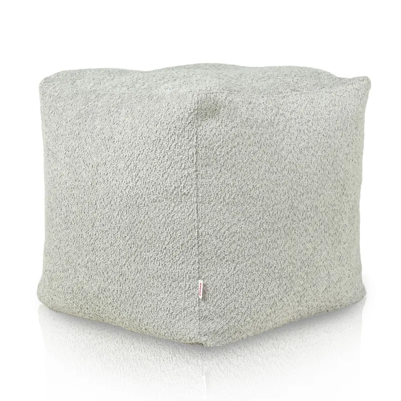 Pouf Cubo Quadrato - Tessuto Bouclè