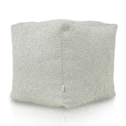 Pouf Cubo Quadrato - Tessuto Bouclè – vista 3