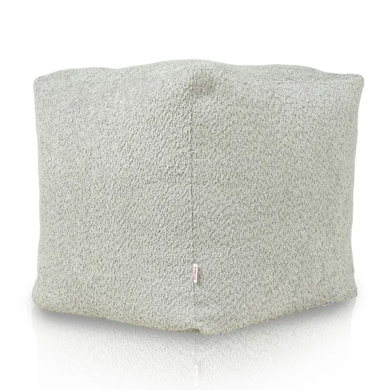 Pouf Cubo Quadrato - Tessuto Bouclè – vista 3