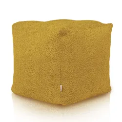 Pouf Cubo Quadrato - Tessuto Bouclè