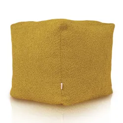 Pouf Cubo Quadrato - Tessuto Bouclè – vista 3