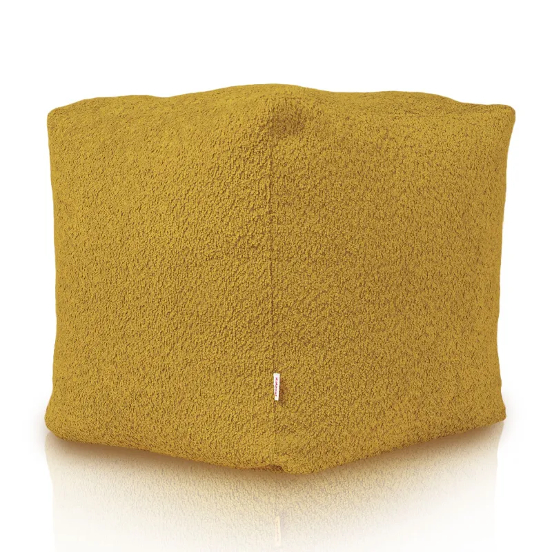 Pouf Cubo Quadrato - Tessuto Bouclè – vista 3