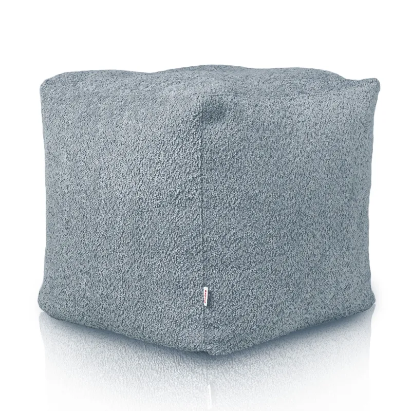 Pouf Cubo Quadrato - Tessuto Bouclè