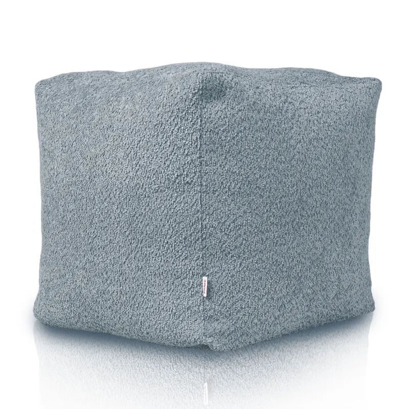 Pouf Cubo Quadrato - Tessuto Bouclè – vista 3