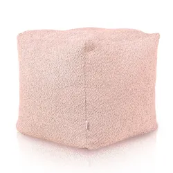 Pouf Cubo Quadrato - Tessuto Bouclè