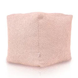 Pouf Cubo Quadrato - Tessuto Bouclè – vista 3