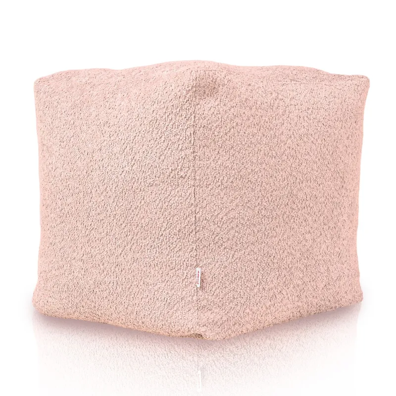 Pouf Cubo Quadrato - Tessuto Bouclè – vista 3