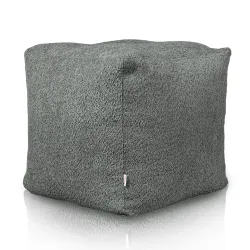 Pouf Cubo Quadrato - Tessuto Bouclè