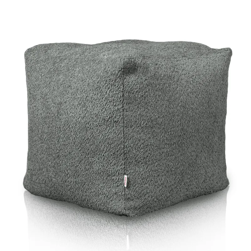 Pouf Cubo Quadrato - Tessuto Bouclè