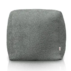 Pouf Cubo Quadrato - Tessuto Bouclè – vista 2