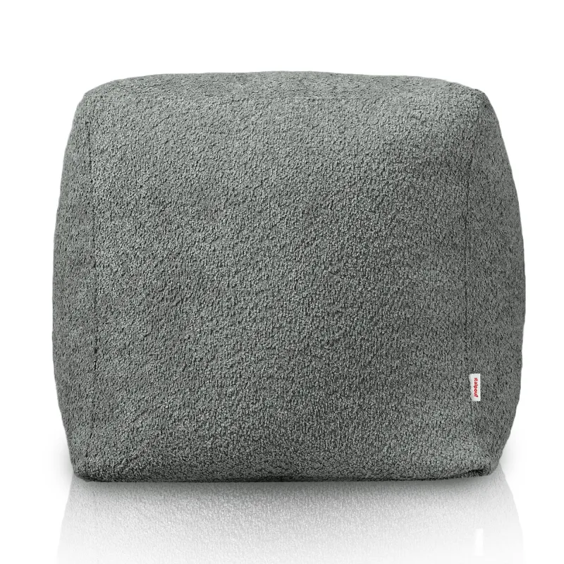Pouf Cubo Quadrato - Tessuto Bouclè – vista 2
