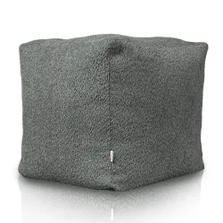Pouf Cubo Quadrato - Tessuto Bouclè – vista 3