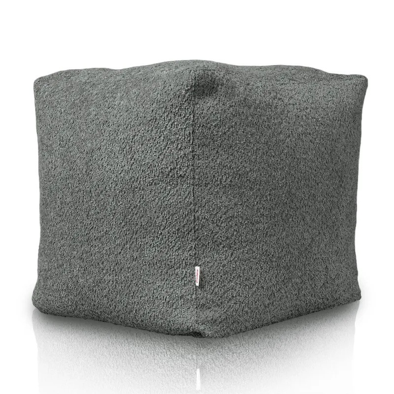 Pouf Cubo Quadrato - Tessuto Bouclè – vista 3