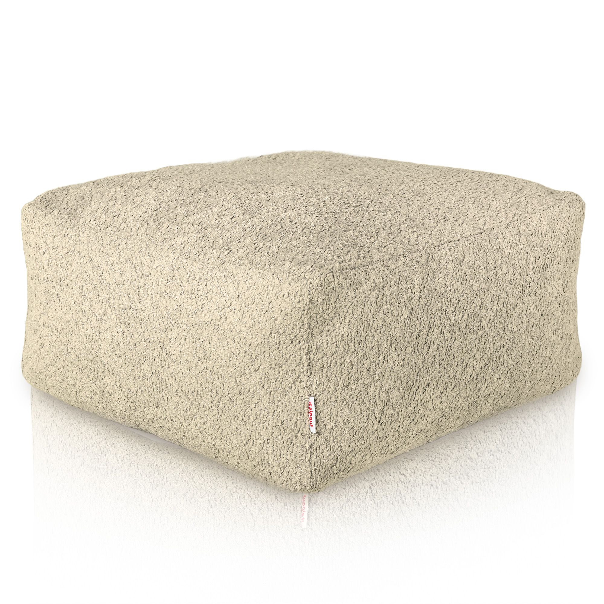 Verde scuro Boucle Pouf Poggiapiedi da Italpouf