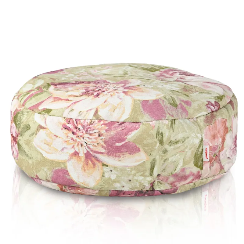 Pouf Poggiapiedi Rotondo - Tessuto Stampato Premium – vista 9
