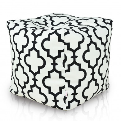 Pouf marocchino bianco cubo