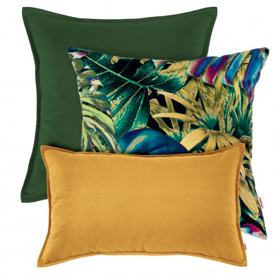 Set di cuscini verde senape Tropic
