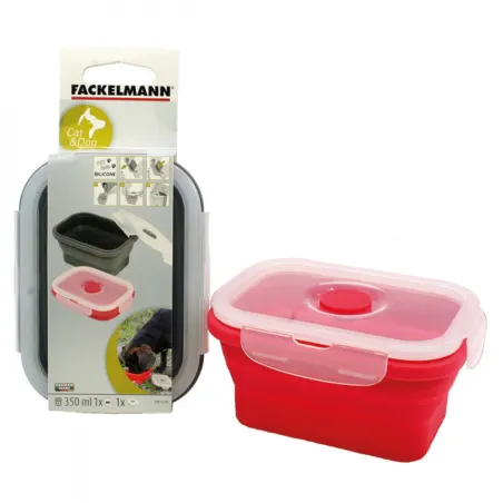 Ciotola per cani quadrata 350ml in materiale resistente, accessori per animali domestici