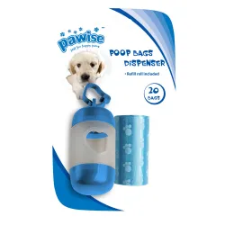 Dispenser per sacchetti per feci realizzato in materiale resistente per proprietari di animali