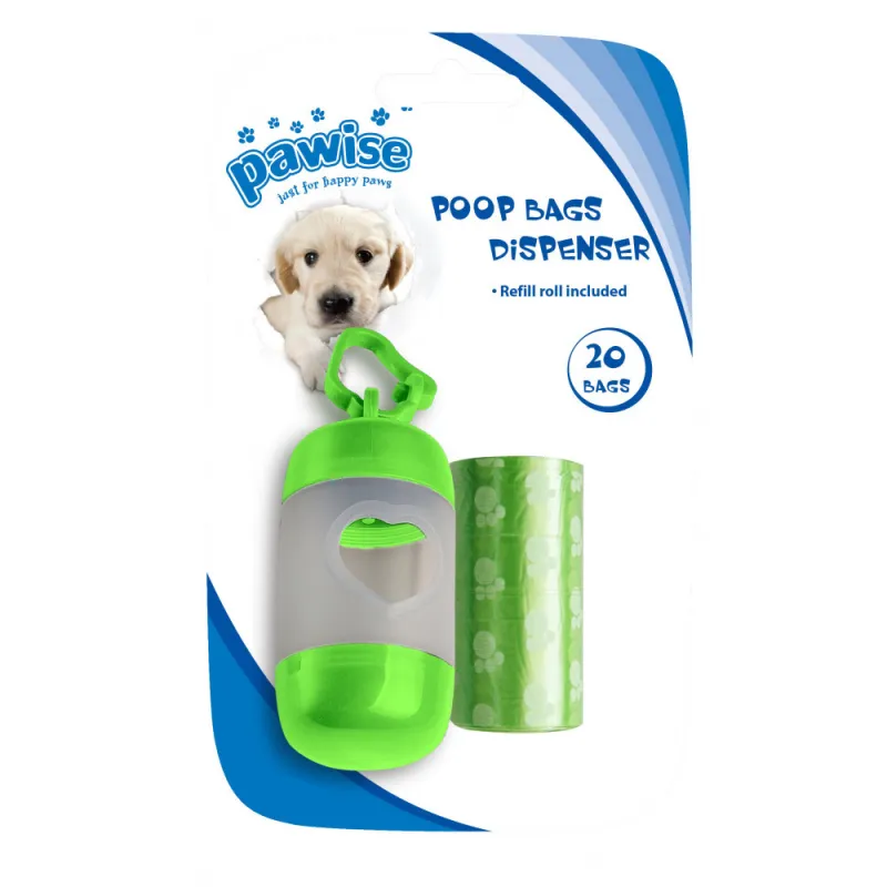 Ideale per l'uso al parco, questo dispenser per sacchetti per feci è indispensabile per i proprietari di animali