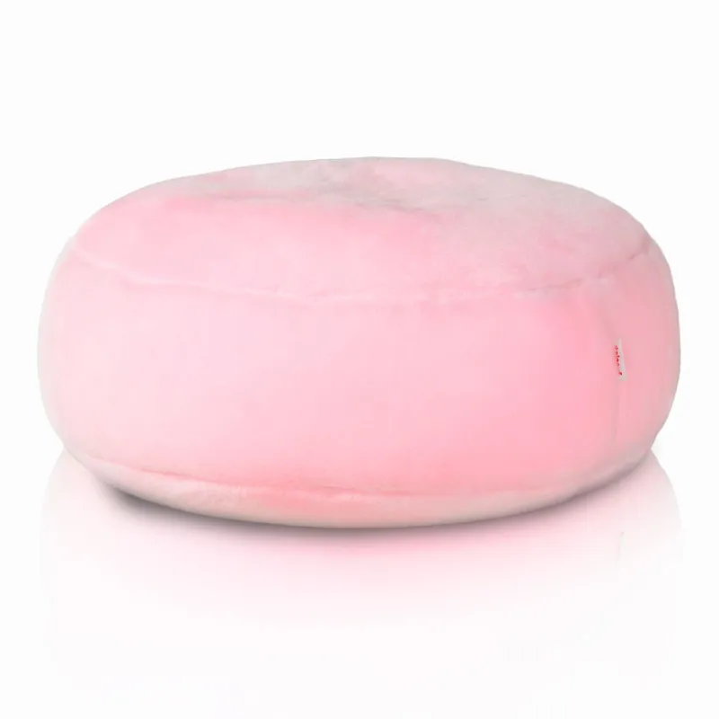 Pouf Poggiapiedi Rotondo - Pelliccia Sintetica Yeti – vista 3