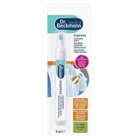 Penna smacchiante Dr. Beckmann Express 9ml, prodotto per la cura dei tessuti efficace
