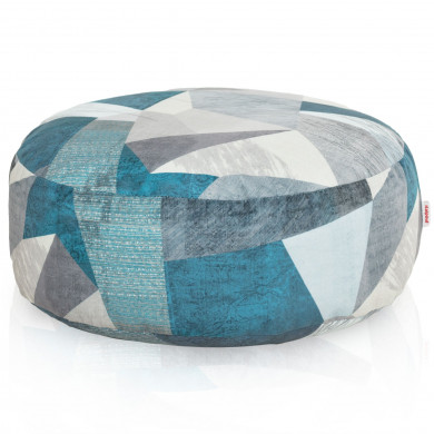 Pouf poggiapiedi astratto