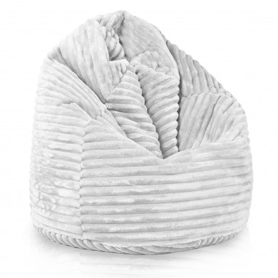 Bianco pouf sacco per bambini stripe