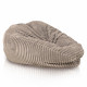 Beige pouf sacco XL stripe