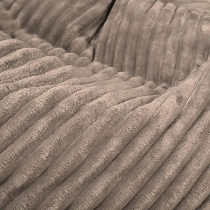 Beige pouf sacco XL stripe