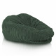Verde scuro pouf sacco xl stripe