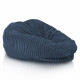 Blu marino pouf sacco xl stripe