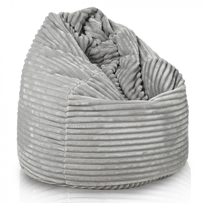 Grigio chiaro pouf sacco xl stripe