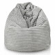 Grigio chiaro pouf sacco xl stripe