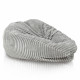 Grigio chiaro pouf sacco xl stripe
