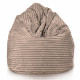 Beige pouf sacco gigante XXL stripe