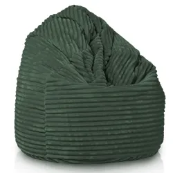 Poltrona Pouf Sacco XXL per adulti Gigante - Velluto a Coste Stripe