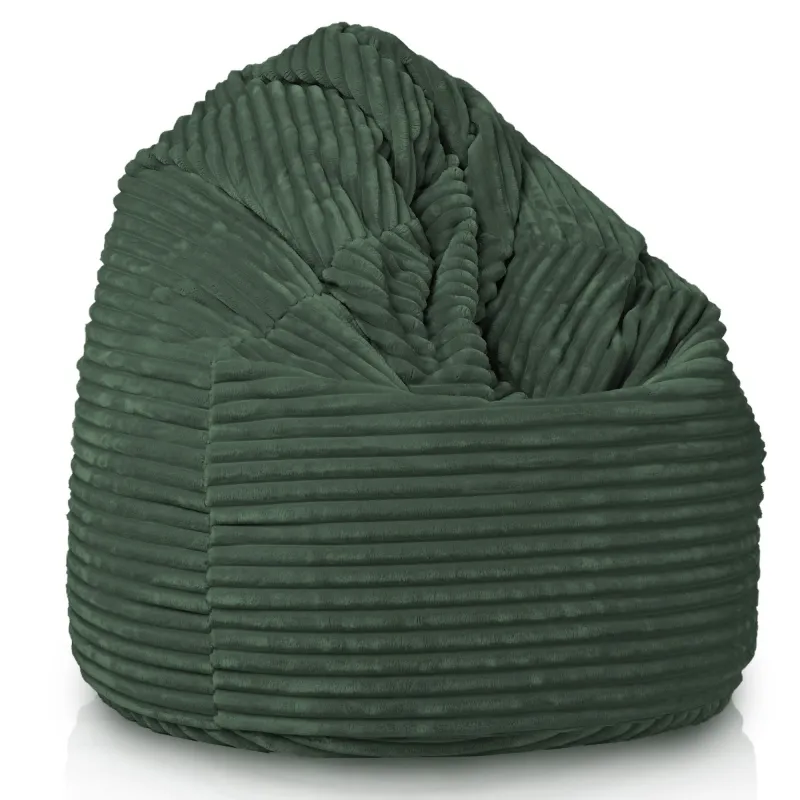 Poltrona Pouf Sacco XXL per adulti Gigante - Velluto a Coste Stripe