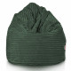 Verde scuro pouf sacco gigante xxl stripe