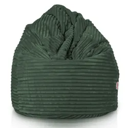 Poltrona Pouf Sacco XXL per adulti Gigante - Velluto a Coste Stripe – vista 2