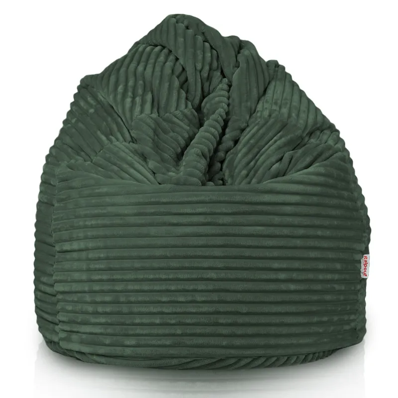 Poltrona Pouf Sacco XXL per adulti Gigante - Velluto a Coste Stripe – vista 2